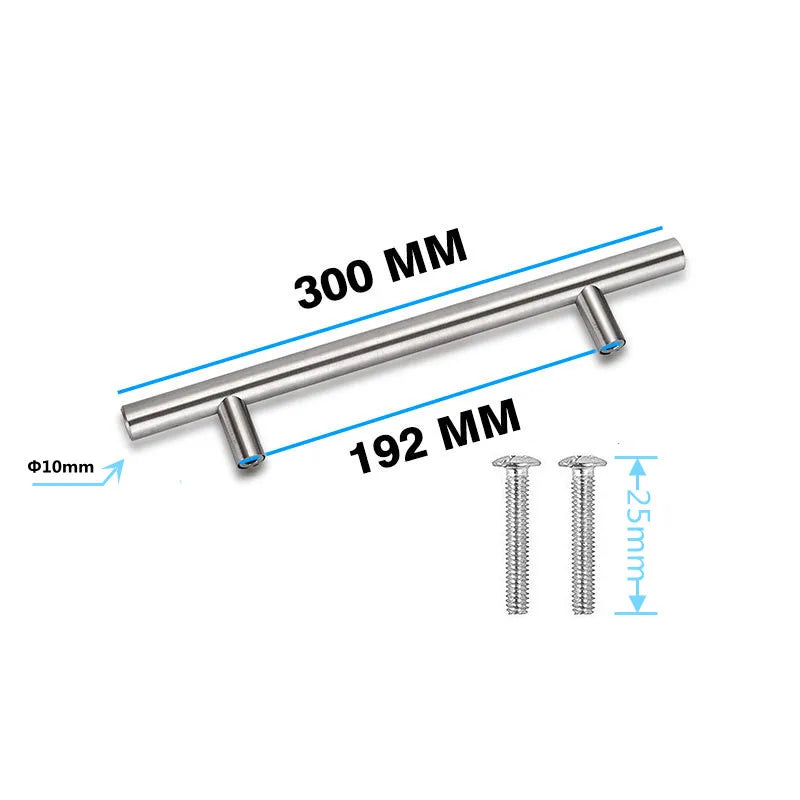 MAIKAK Modern Stainless Steel Kitchen Door Cabinet T Bar Handle Pull Knob Cabinet Knobs Furniture Handle Cupboard Drawer Handle