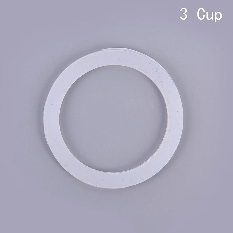 2 Pcs/lot Milky White Silicone Seal Ring Flexible Washer Gasket Ring Kitchen Coffee Parts Makers Accessories