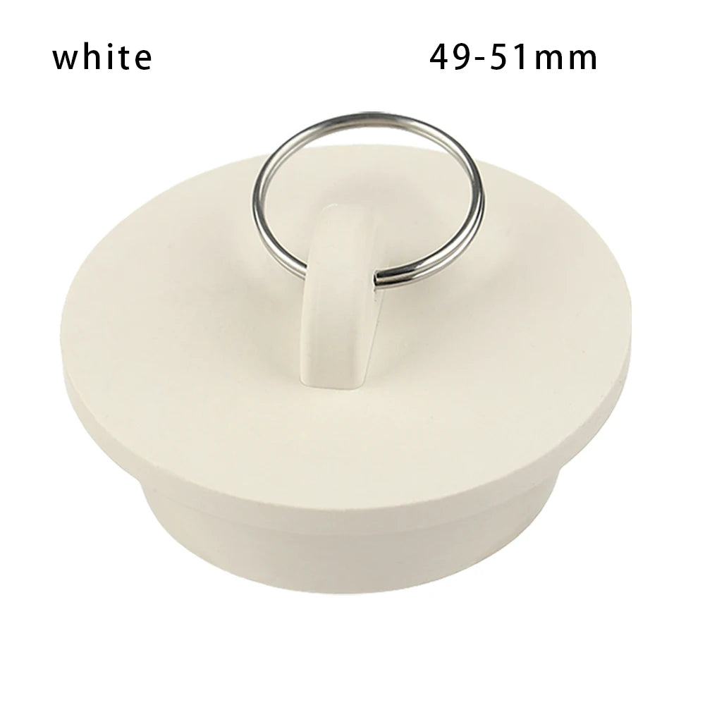 1PC Rubber Kitchen Bath Tub Sink Water Stopper Durable Floor Round Drain Plug Sink Bathtub Drainage Stopper Leakage-proof Plug