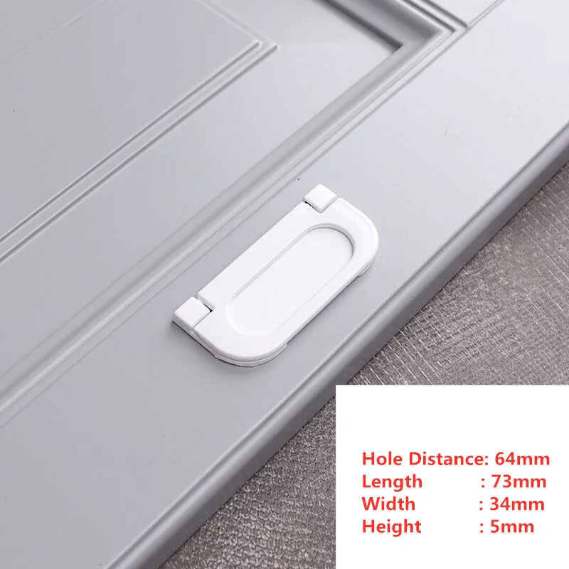 Handles Drawer Cabinet Furniture Kitchen Handles for Cabinet Knob Door Drawer Furniture Kitchen Knob Simplicity Fuji White