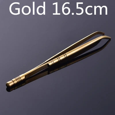 Stainless Steel Kitchen & Bar Tweezer Food Tongs Kitchen Cooking Medical Tweezer Copper/Gold/Black Plated