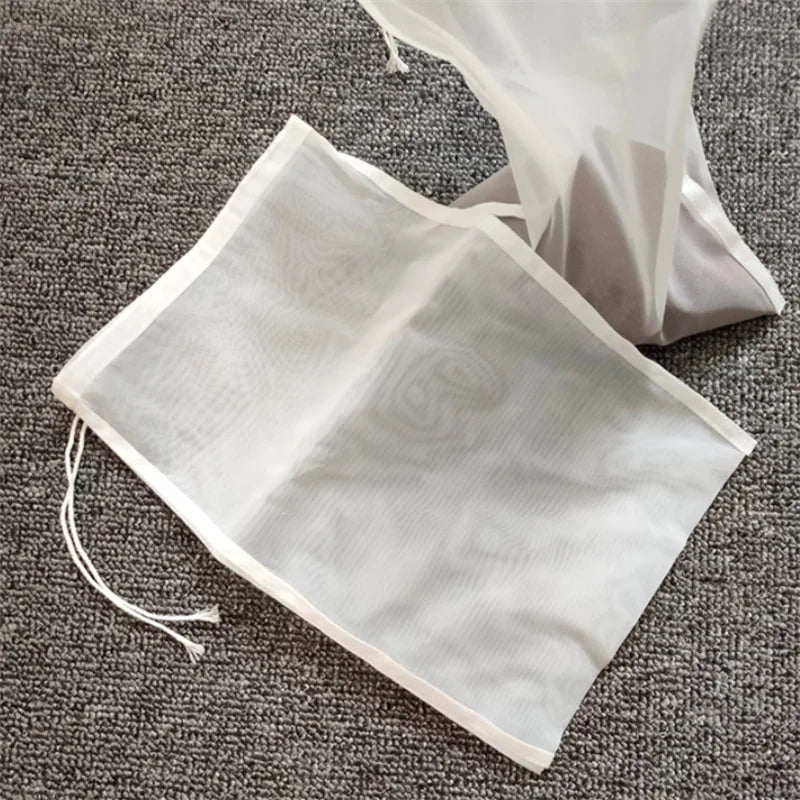 Food Grade Nylon Filter Bag Net 80Mesh Tea Beer Milk Coffee Oil Filtration Strainer Mesh Kitchen Filter Fabric Bags