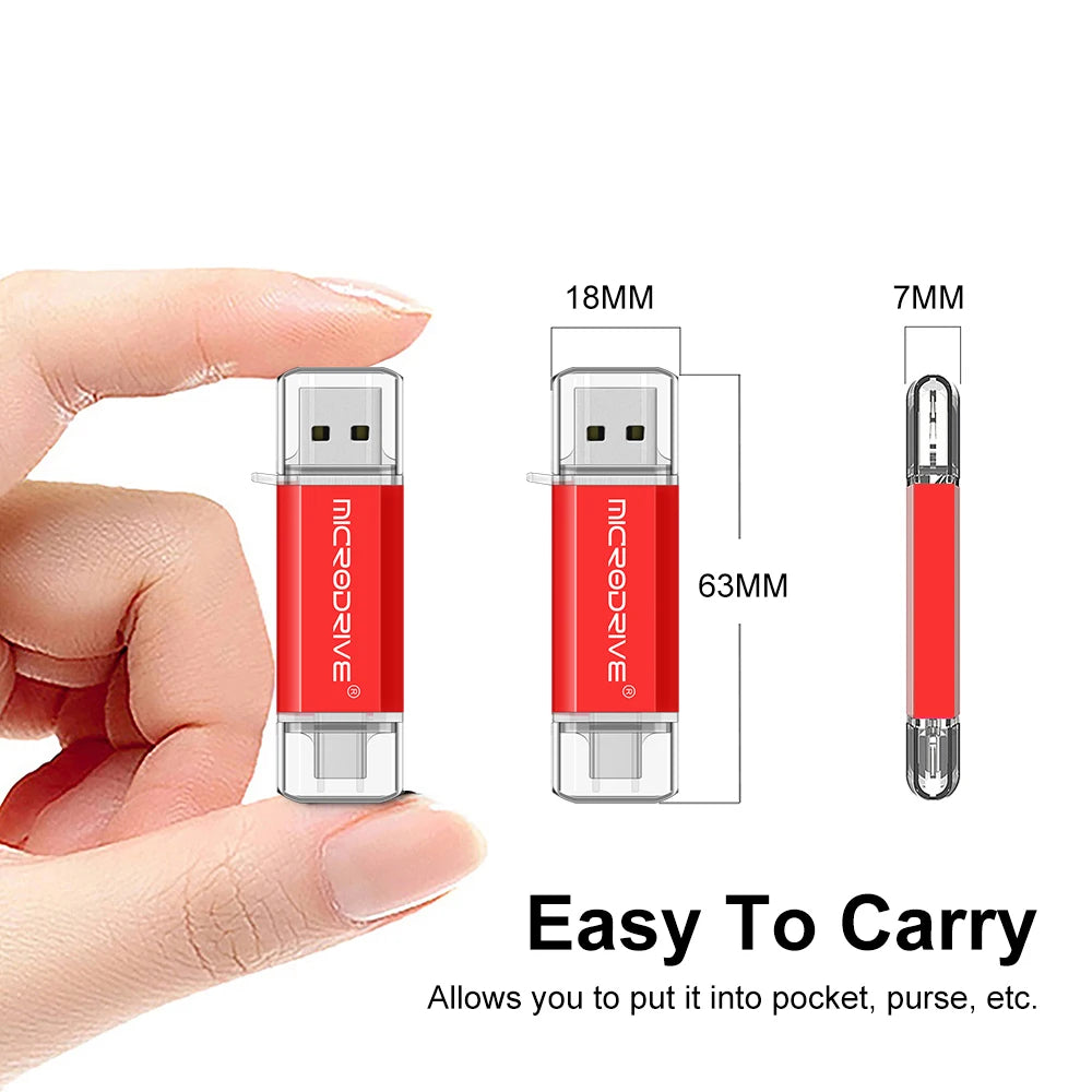 Type C USB Flash Drive 128MB 1GB 2GB 4GB 8GB 16GB 32GB 64GB 128GB for Andriods Smart Phone Memory MINI USB Stick USB C