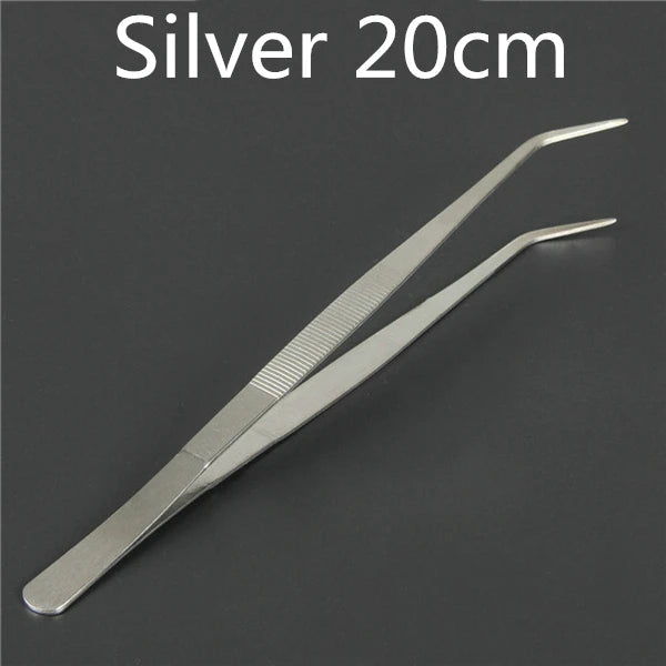 Stainless Steel Kitchen & Bar Tweezer Food Tongs Kitchen Cooking Medical Tweezer Copper/Gold/Black Plated