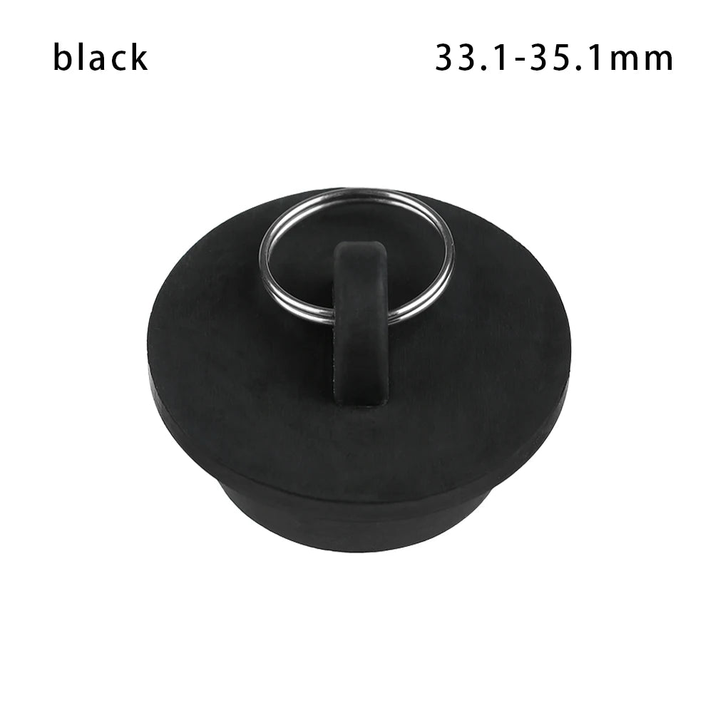 1PC Rubber Kitchen Bath Tub Sink Water Stopper Durable Floor Round Drain Plug Sink Bathtub Drainage Stopper Leakage-proof Plug