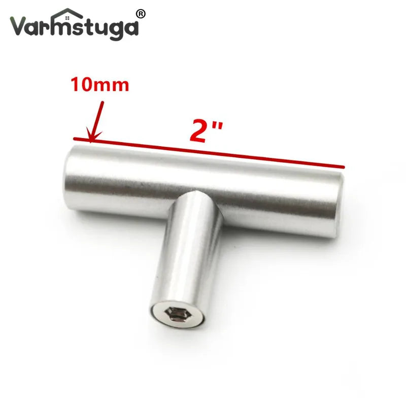 VARMSTUGA Cabinet Handles Knobs Aluminum Alloy Door Kitchen Knobs Brushed Cabinet Pulls Drawer Modern Furniture Handle Hardware