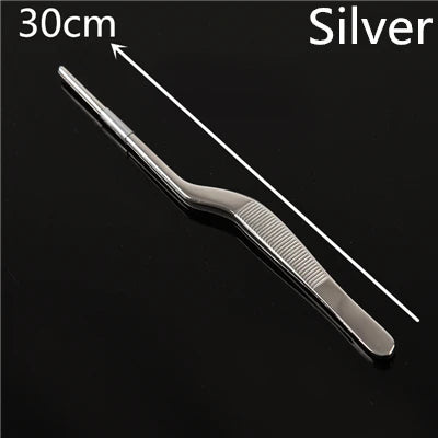Stainless Steel Kitchen & Bar Tweezer Food Tongs Kitchen Cooking Medical Tweezer Copper/Gold/Black Plated