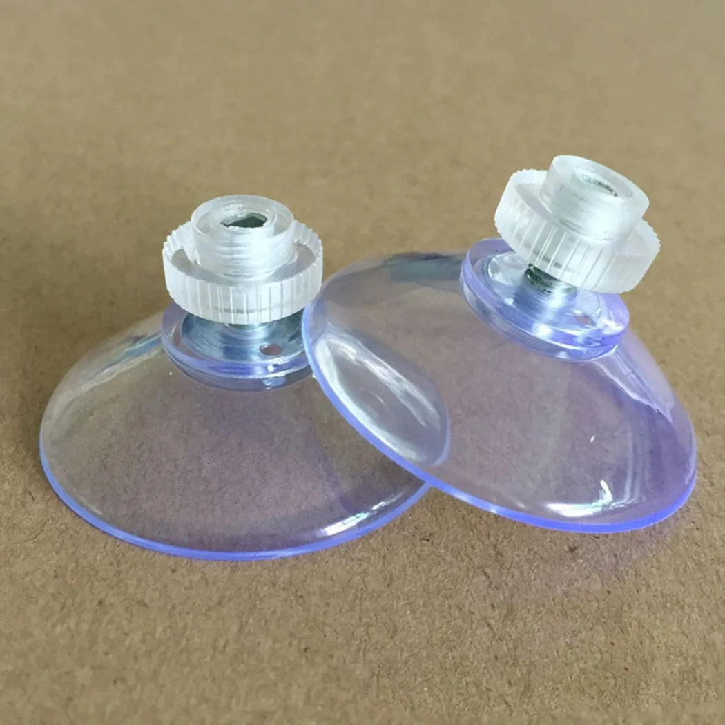 10PCS Mushroom Head Clear Suction Cups Thumb Nut Strong Vacuum Suckers PVC Kitchen Bathroom Window Wall Car Hooks 41mm