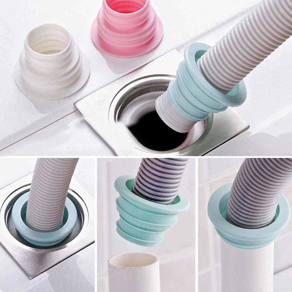 Bathroom Kitchen Floor Drain Pipe Sewer Anti Odor Seal Ring Washer Sealing Plug