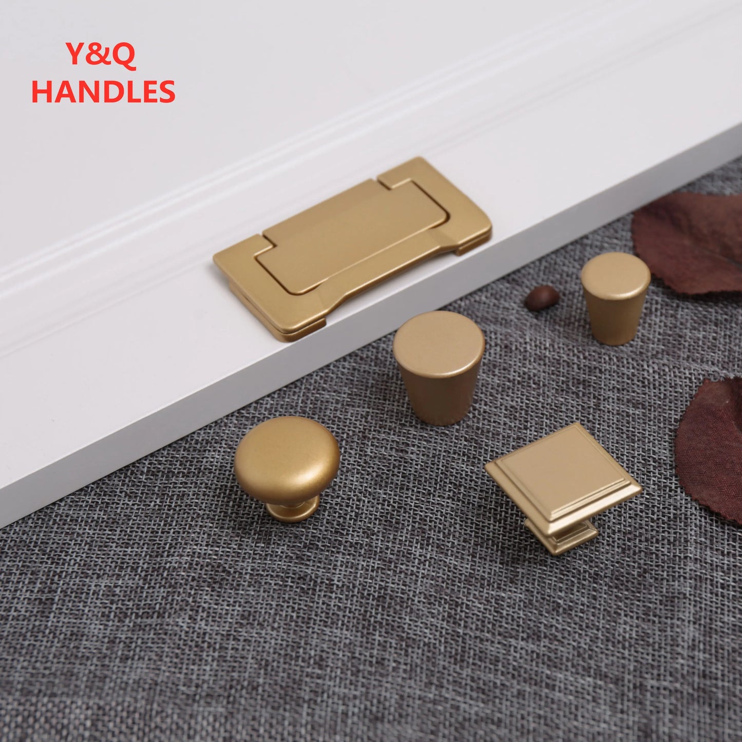 Handles Drawer Cabinet Furniture Kitchen Handles for Cabinet Knob Door Drawer Furniture Kitchen Knob Golden Simplicity Hardware