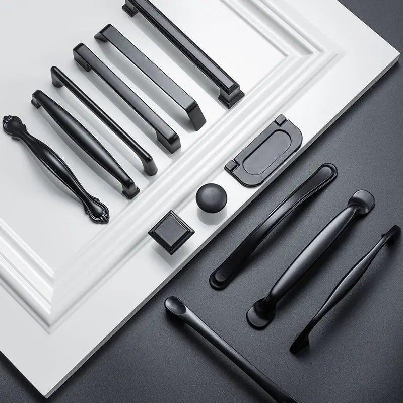 Black Handles for Furniture Cabinet Knobs And Handles Kitchen Handles Drawer Knobs Cabinet Pulls Cupboard Handles Knobs