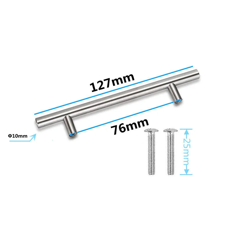 MAIKAK Modern Stainless Steel Kitchen Door Cabinet T Bar Handle Pull Knob Cabinet Knobs Furniture Handle Cupboard Drawer Handle