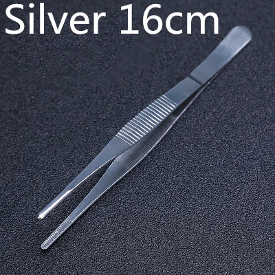 Stainless Steel Kitchen & Bar Tweezer Food Tongs Kitchen Cooking Medical Tweezer Copper/Gold/Black Plated