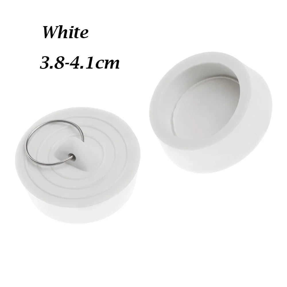 1PC Rubber Kitchen Bath Tub Sink Water Stopper Durable Floor Round Drain Plug Sink Bathtub Drainage Stopper Leakage-proof Plug