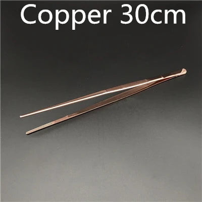 Stainless Steel Kitchen & Bar Tweezer Food Tongs Kitchen Cooking Medical Tweezer Copper/Gold/Black Plated