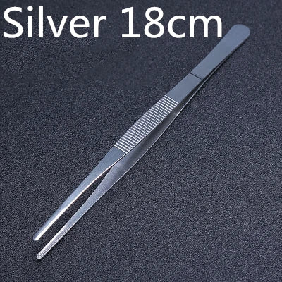 Stainless Steel Kitchen & Bar Tweezer Food Tongs Kitchen Cooking Medical Tweezer Copper/Gold/Black Plated