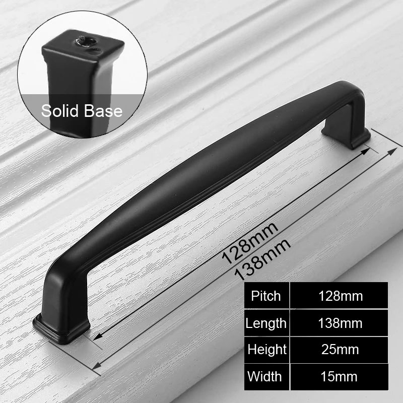 Black Handles for Furniture Cabinet Knobs And Handles Kitchen Handles Drawer Knobs Cabinet Pulls Cupboard Handles Knobs