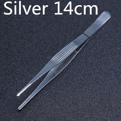 Stainless Steel Kitchen & Bar Tweezer Food Tongs Kitchen Cooking Medical Tweezer Copper/Gold/Black Plated