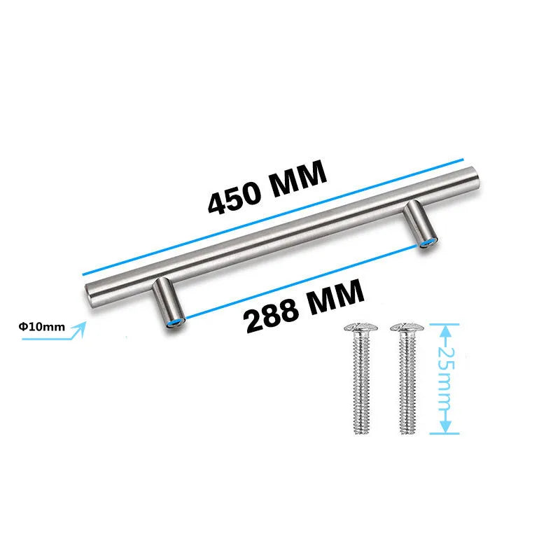 MAIKAK Modern Stainless Steel Kitchen Door Cabinet T Bar Handle Pull Knob Cabinet Knobs Furniture Handle Cupboard Drawer Handle