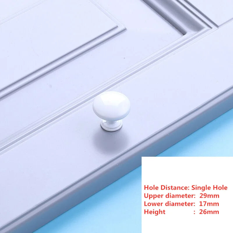 Handles Drawer Cabinet Furniture Kitchen Handles for Cabinet Knob Door Drawer Furniture Kitchen Knob Simplicity Fuji White