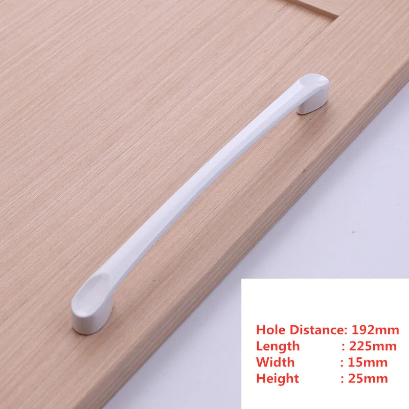 Handles Drawer Cabinet Furniture Kitchen Handles for Cabinet Knob Door Drawer Furniture Kitchen Knob Simplicity Fuji White