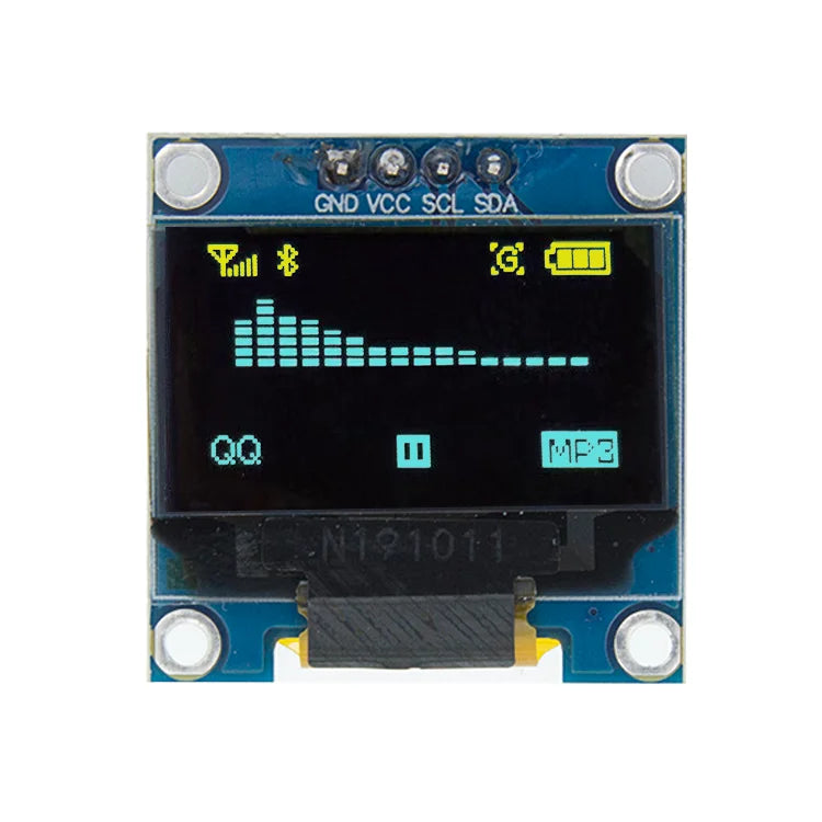 0.96 inch IIC Serial 4pin White/Blue/Yellow Blue/Yellow OLED Display Module 128X64 12864 LCD Screen Board for arduino oled