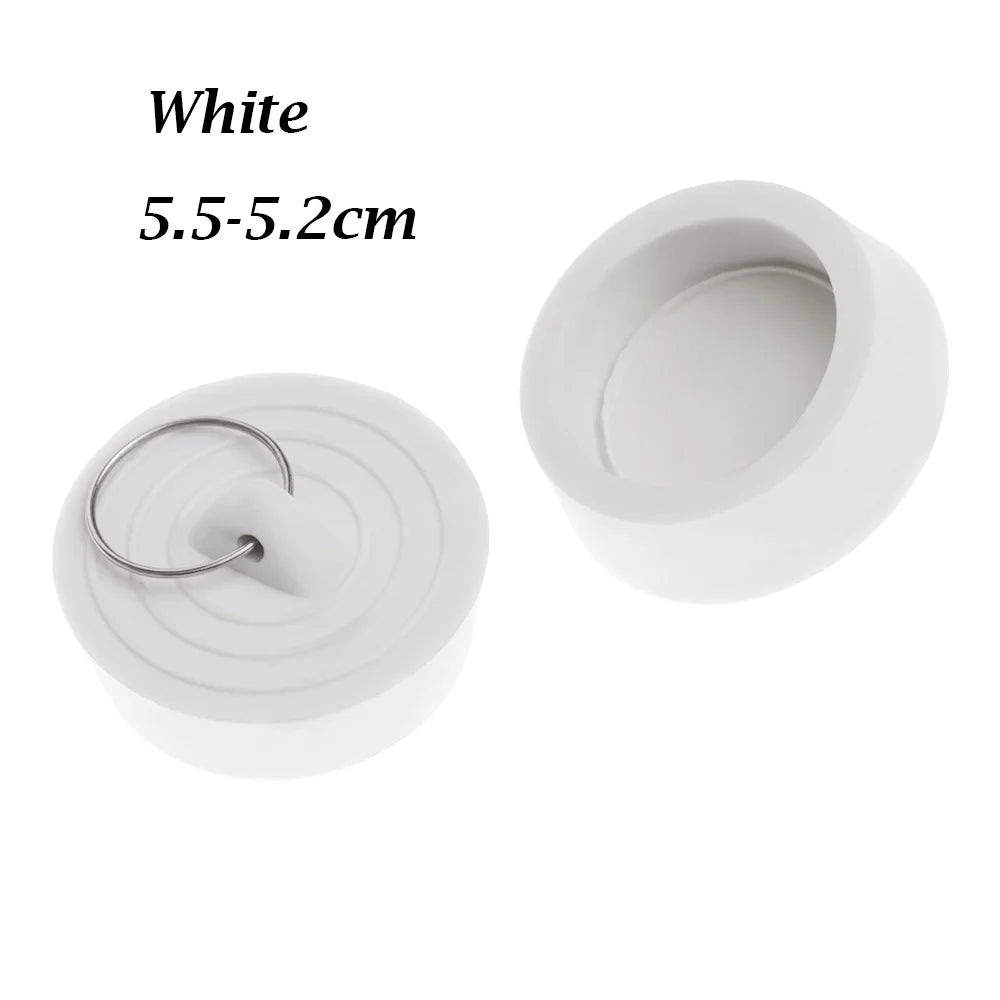 1PC Rubber Kitchen Bath Tub Sink Water Stopper Durable Floor Round Drain Plug Sink Bathtub Drainage Stopper Leakage-proof Plug