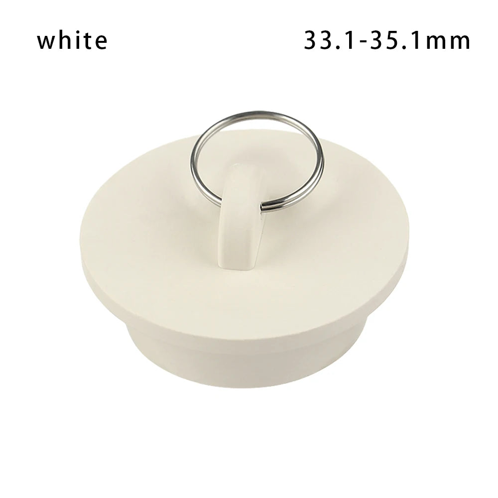 1PC Rubber Kitchen Bath Tub Sink Water Stopper Durable Floor Round Drain Plug Sink Bathtub Drainage Stopper Leakage-proof Plug