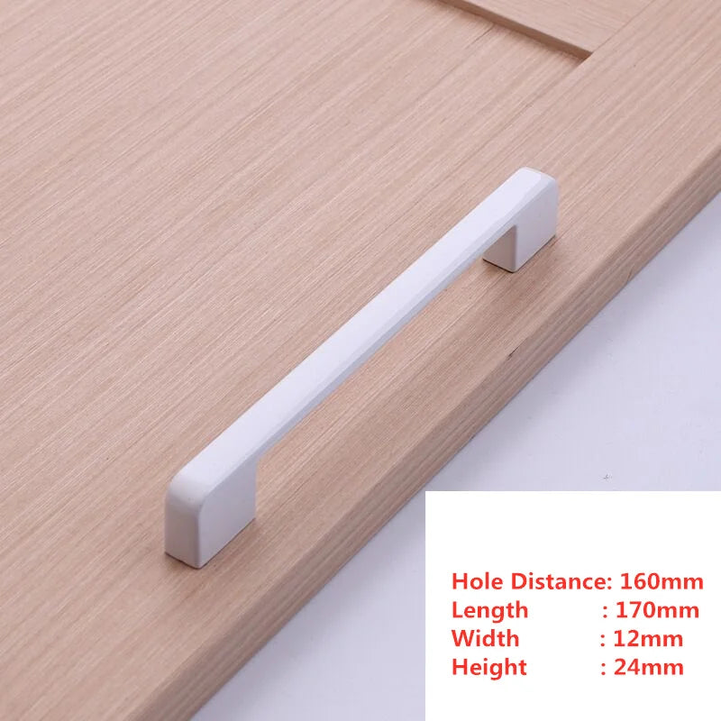 Handles Drawer Cabinet Furniture Kitchen Handles for Cabinet Knob Door Drawer Furniture Kitchen Knob Simplicity Fuji White