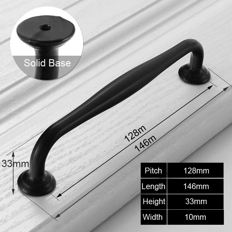 Black Handles for Furniture Cabinet Knobs And Handles Kitchen Handles Drawer Knobs Cabinet Pulls Cupboard Handles Knobs