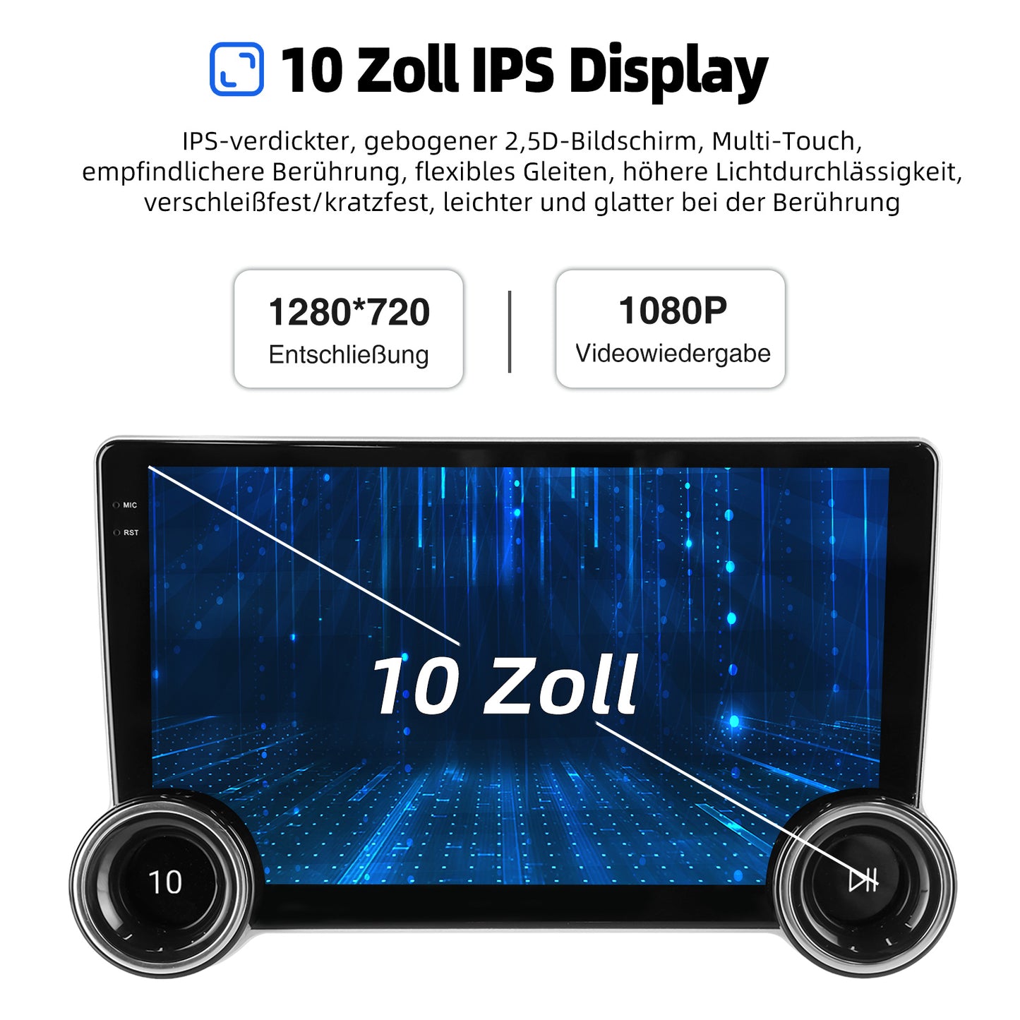 ESSGOO 2DIN Android 14 For Peugeot 408 RCZ 308 10-13 Car Radio Wireless Carplay Android Auto 10" Display GPS Navi WIFI FM RDS BT