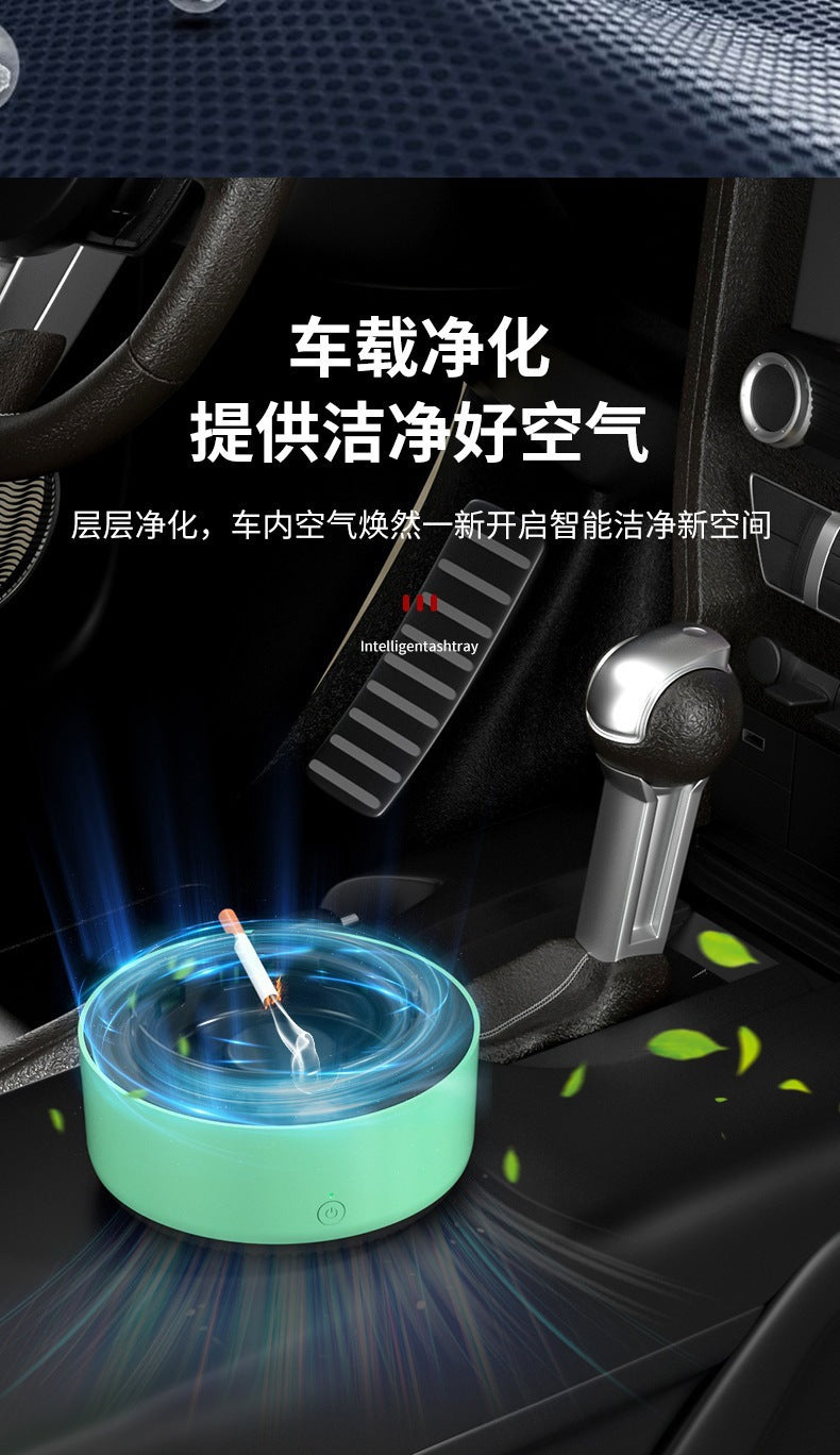 Self-priming household negative ion oxygen bar oxidation purifier multifunctional intelligent second-hand smoke dust ashtray