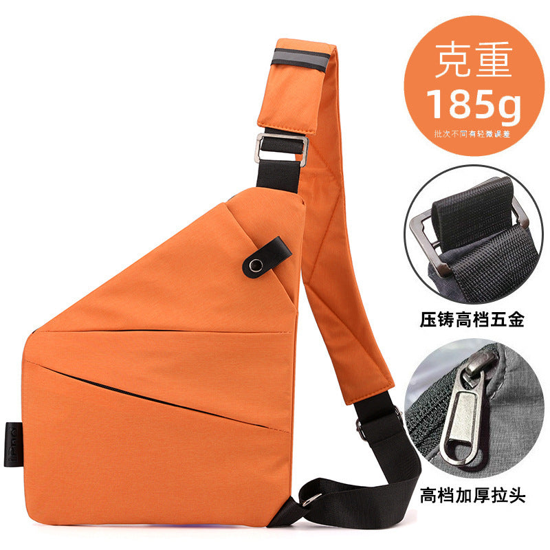 Chest Bag Men's Distinctive Shoulder Crossbody Bag Fashion Cross Bag Multifunctional Sports Fashion Underarm Bag Men's Chest Bag
