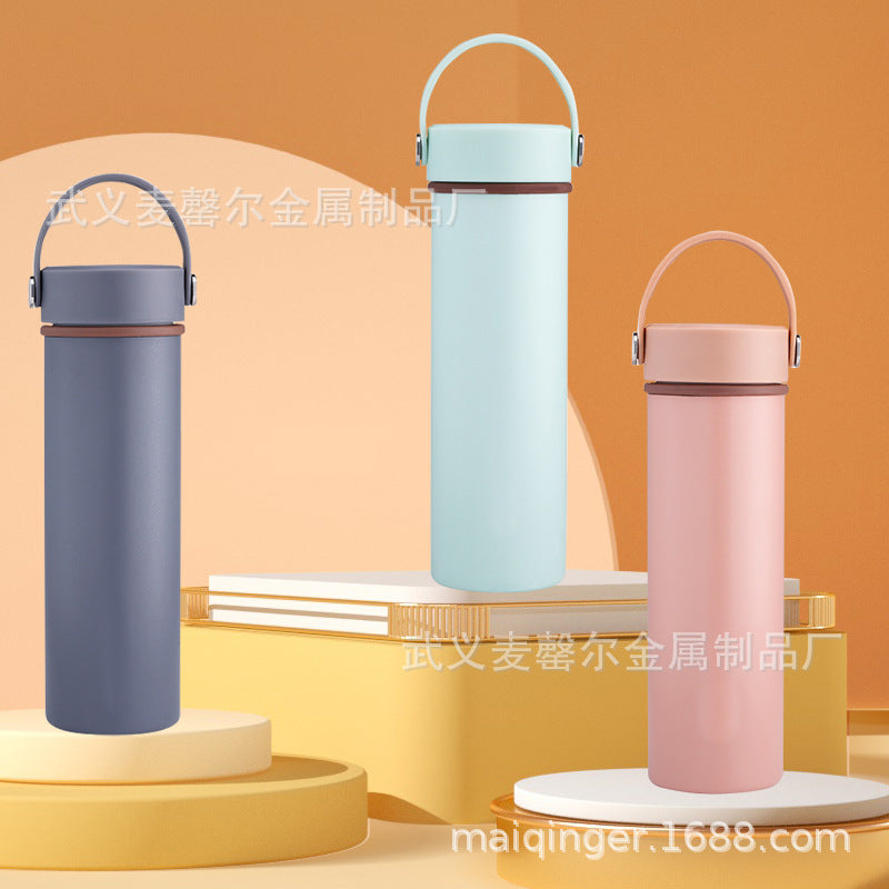 Real ceramic liner thermos cup with replaceable core vacuum three-layer bone china stainless steel cup business gift coffee cup