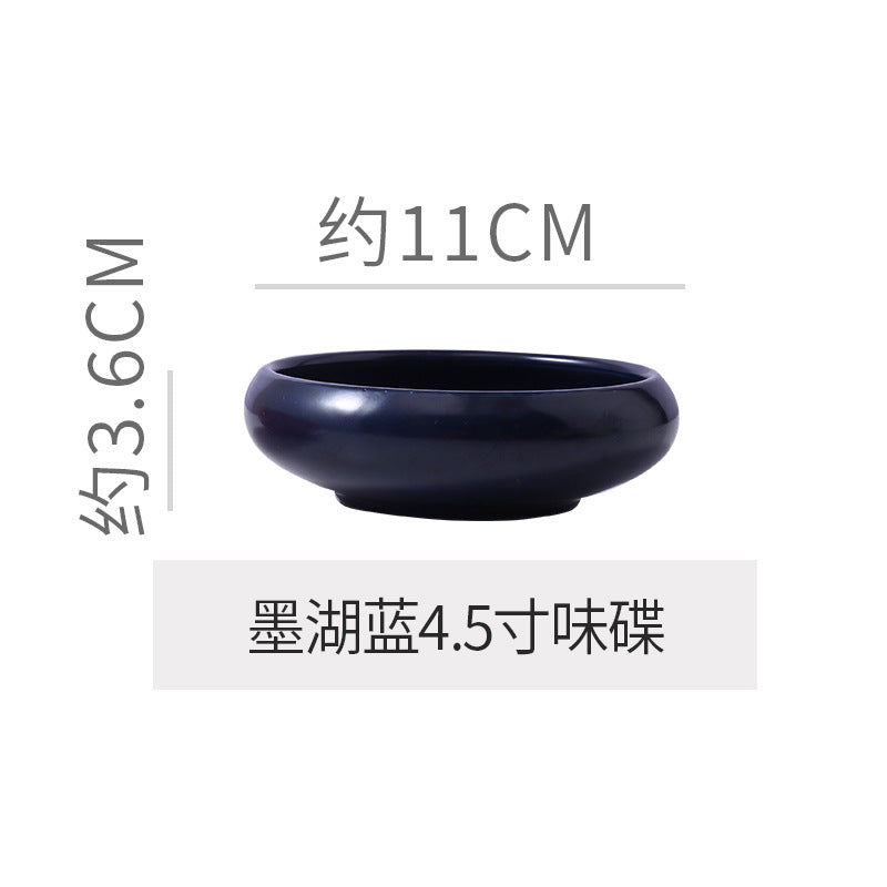 Retro Japanese Style Ceramic Bowl Creative Personality Household Rice Bowl Restaurant Special Snack Bowl Dessert Salad Bowl