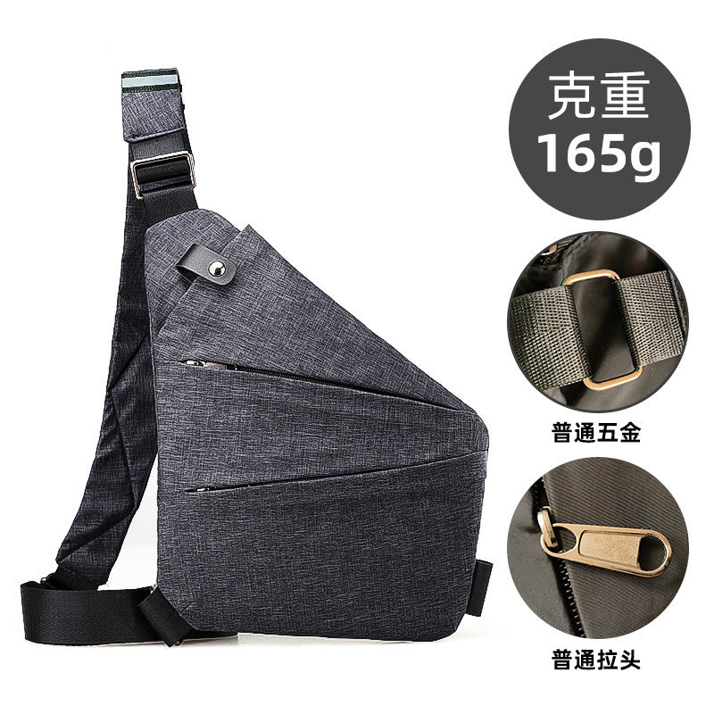 Chest Bag Men's Distinctive Shoulder Crossbody Bag Fashion Cross Bag Multifunctional Sports Fashion Underarm Bag Men's Chest Bag