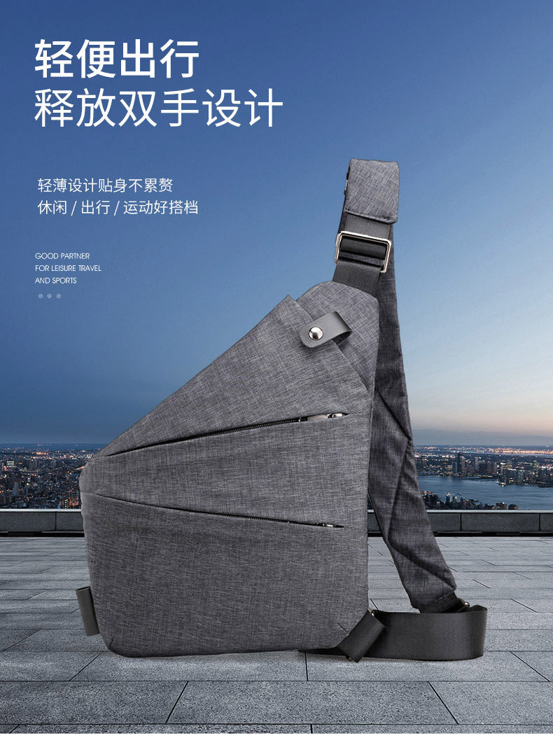 Chest Bag Men's Distinctive Shoulder Crossbody Bag Fashion Cross Bag Multifunctional Sports Fashion Underarm Bag Men's Chest Bag