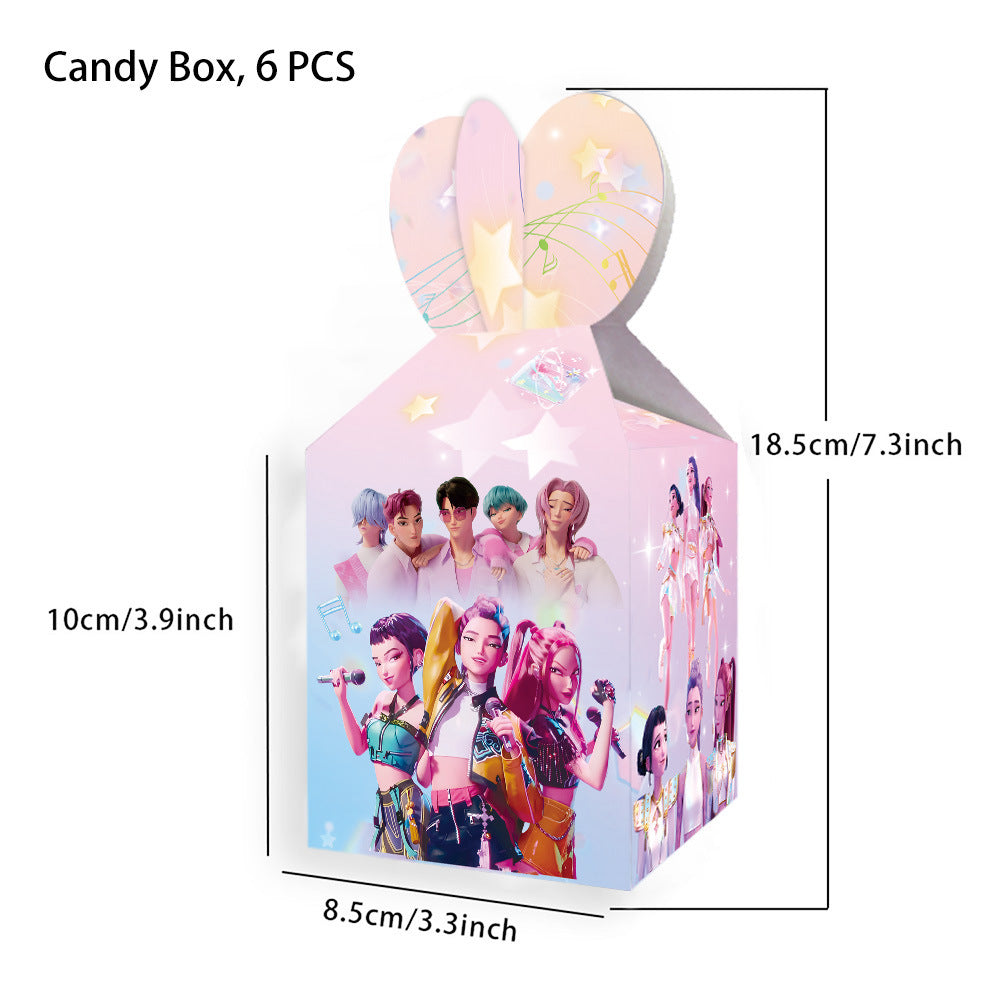 Amazon's New Pop Hunter Witch Group Theme Birthday Party Supplies Set Paper Plate Tissue Tablecloth Decoration