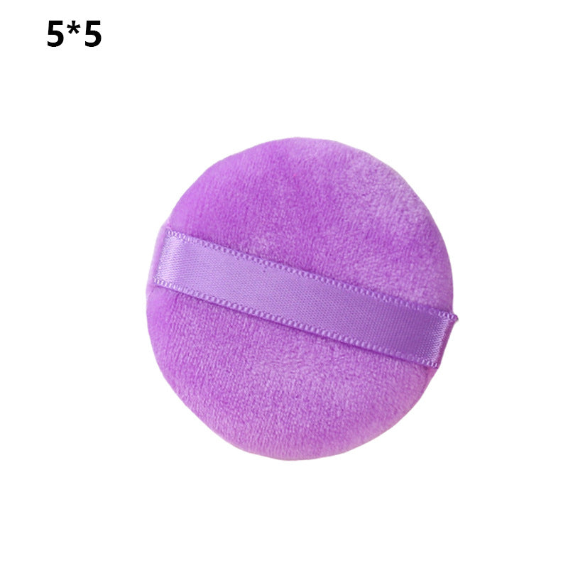 Crystal super soft round small size puff manufacturers wholesale powder cake makeup cotton makeup tools wet and dry puff