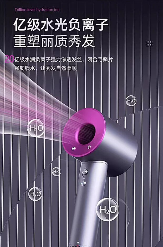 Hair Dryer Home Blue Light Negative Ion Hair Salon High Power Hair Dryer Dormitory Cold and Hot Air Hair Dryer Gift Cross Border