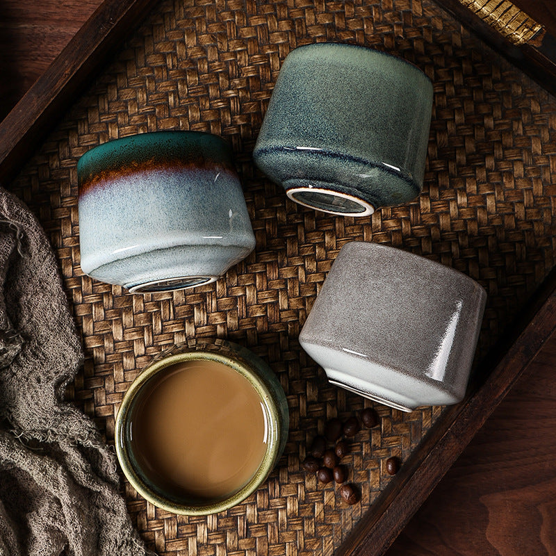 Japanese Style Kiln Change Matcha Tea Cup Creative Large Household Tea Cup Office Handy Coffee Cup Personalized Ceramic Cup