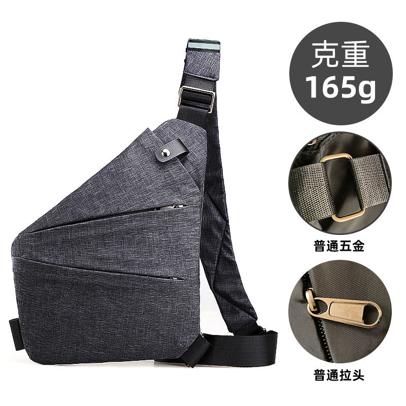 Chest Bag Men's Distinctive Shoulder Crossbody Bag Fashion Cross Bag Multifunctional Sports Fashion Underarm Bag Men's Chest Bag
