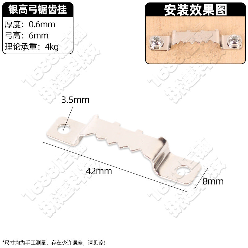 Photo frame hardware hook accessories decorative painting no mark nail billboard cross stitch picture frame horizontal and vertical dark hanging light hanging accessories