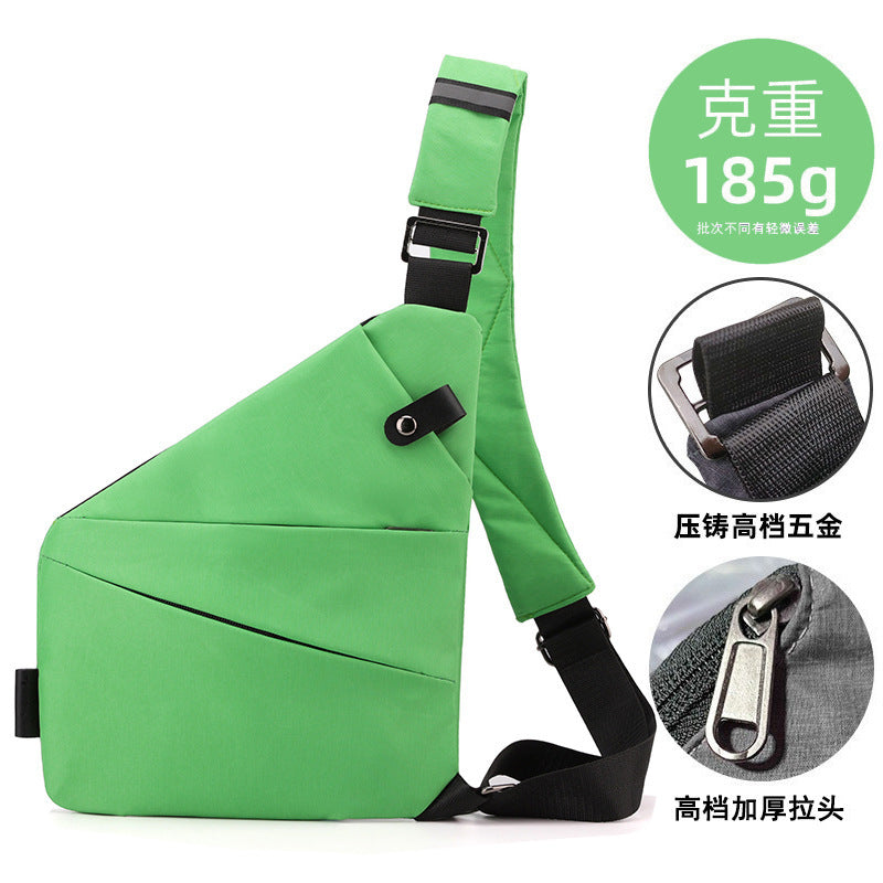 Chest Bag Men's Distinctive Shoulder Crossbody Bag Fashion Cross Bag Multifunctional Sports Fashion Underarm Bag Men's Chest Bag