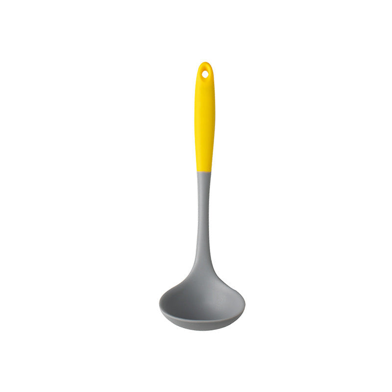 In-Stock Two-Color Silicone Kitchen Utensils, Kitchen Supplies That Won'T Damage Pots, Easy to Clean, Strainer, Soup Spoon, Spatula Set, Non-Stick Pan