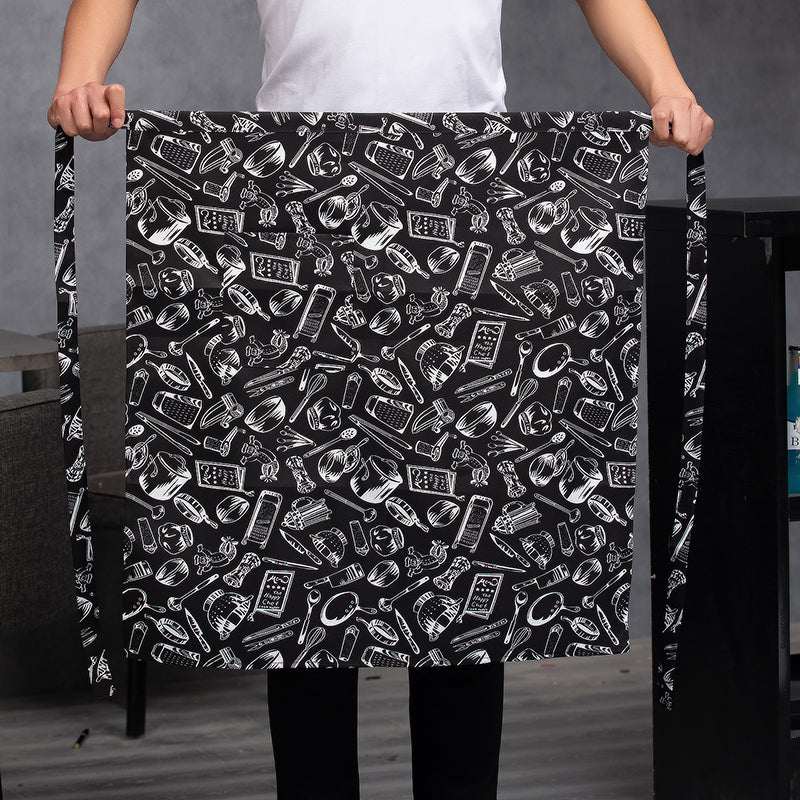 Chef work clothes apron half-length men's and women's hotel restaurant restaurant kitchen catering business special half-waist
