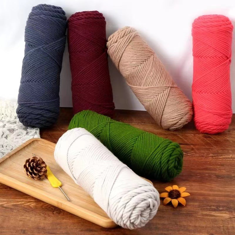 8 strands milk cotton eight strands lover cotton handmade diy material coated wool scarf hat hook shoes medium thick wool ball
