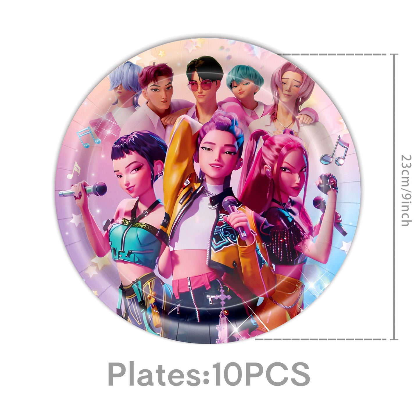 Amazon's New Pop Hunter Witch Group Theme Birthday Party Supplies Set Paper Plate Tissue Tablecloth Decoration