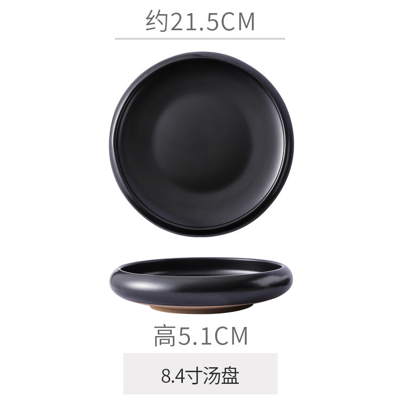 Retro Japanese Style Ceramic Bowl Creative Personality Household Rice Bowl Restaurant Special Snack Bowl Dessert Salad Bowl