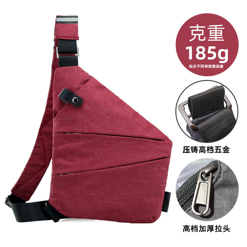 Chest Bag Men's Distinctive Shoulder Crossbody Bag Fashion Cross Bag Multifunctional Sports Fashion Underarm Bag Men's Chest Bag